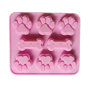 Dog Paw and Bone Mold (2 Pack)