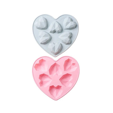 6-Cavity Heart Shaped Silicone Mold