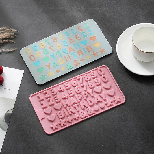 Happy Birthday Silicone Mold (2pack)