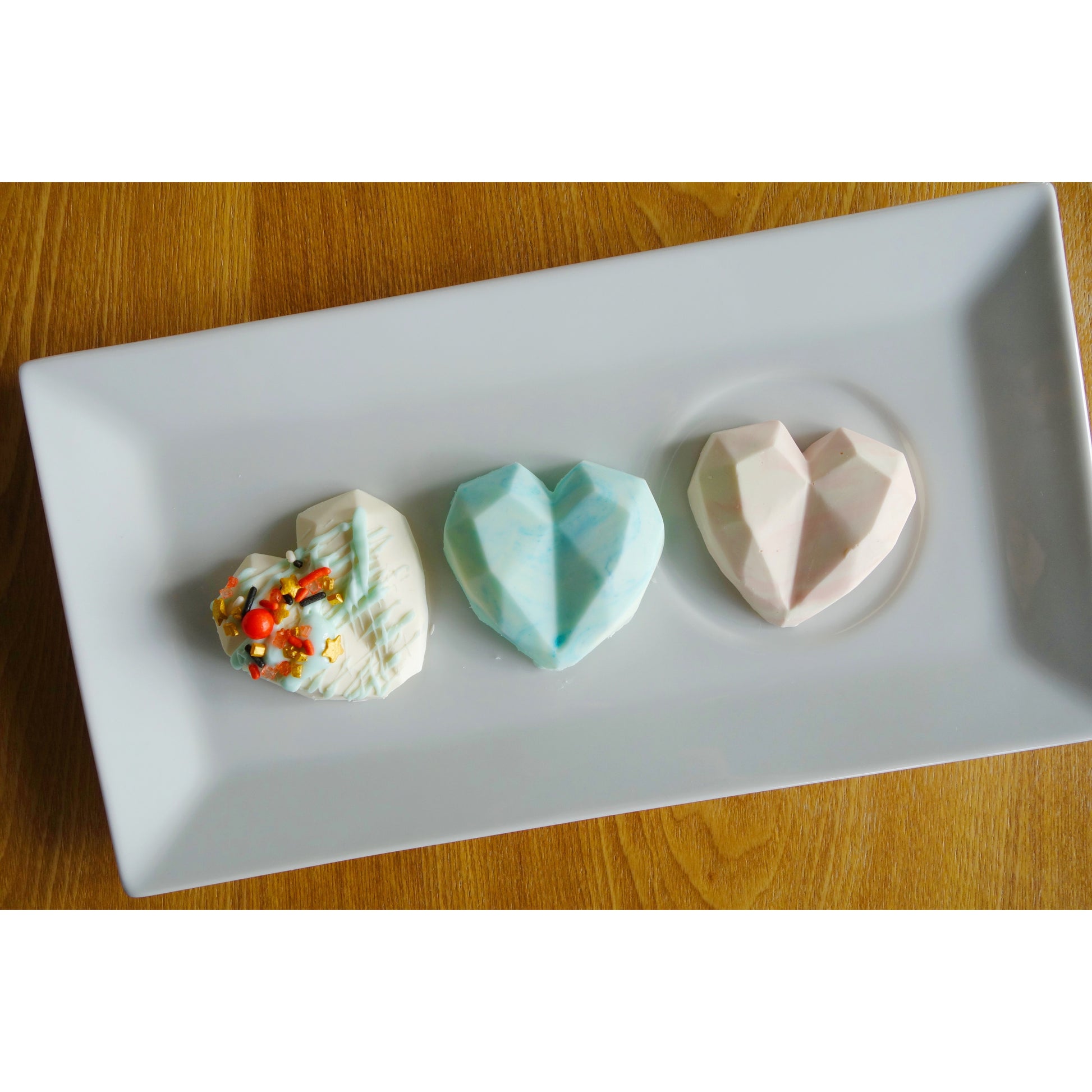 Small Geometric Cake Gem Heart Mold Yummy Gummy Molds